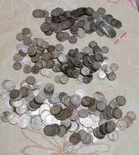 Srebrne monety duża ilość