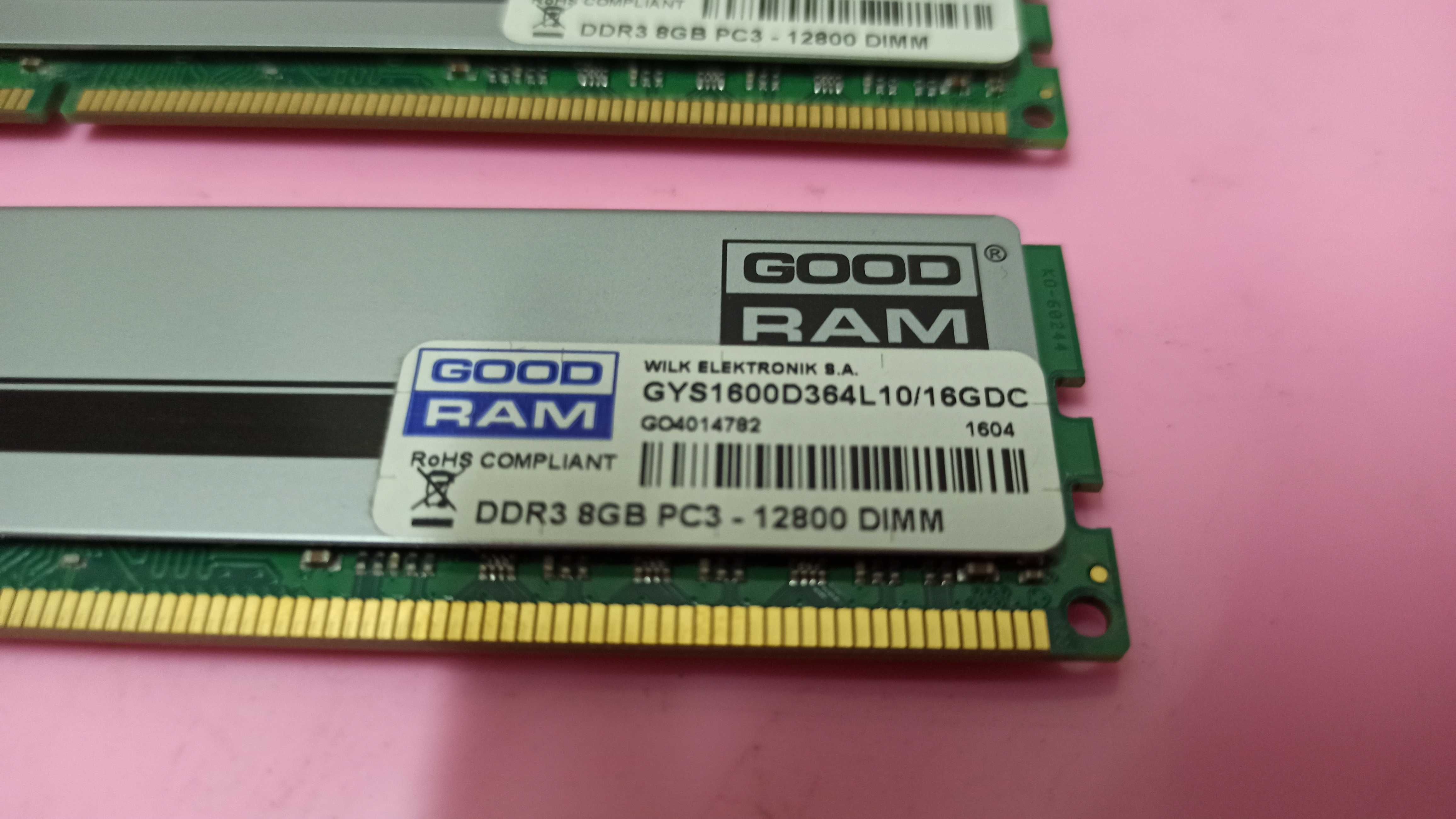 RAM Goodram GYS1600D364L10/16GDC 16GB - 2x8GB DDR3 CL10 1600MHz