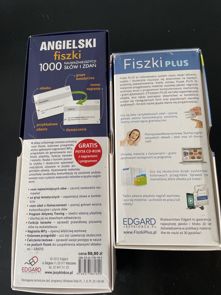 Fiszki angielski zestaw