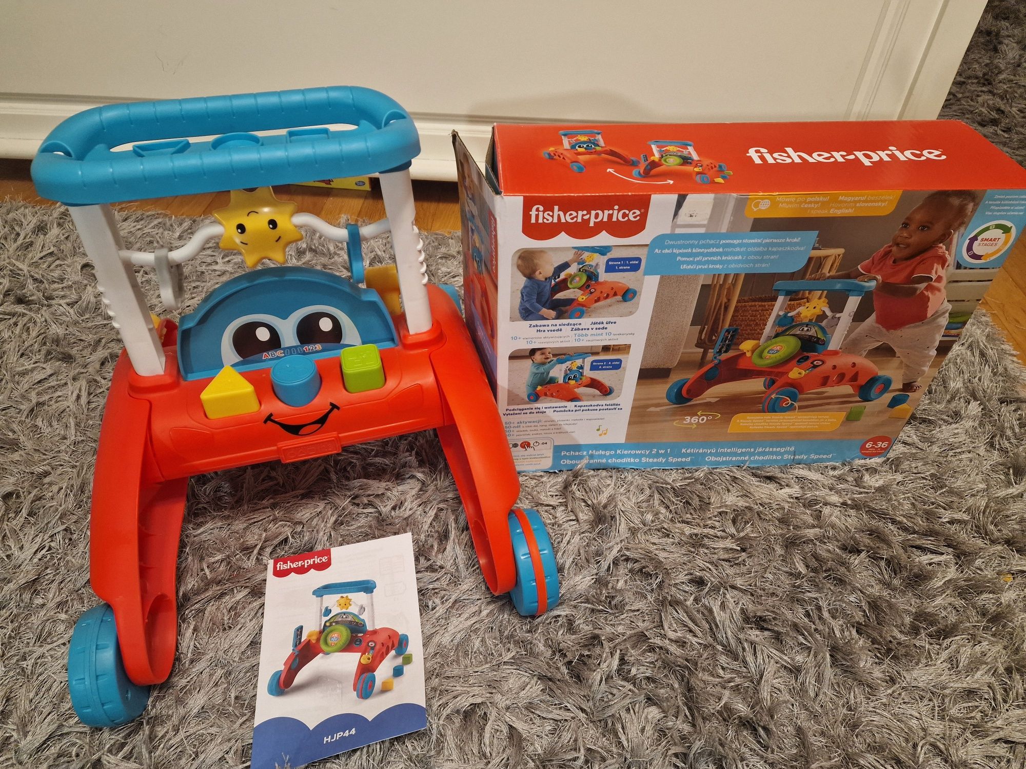 Pchacz chodzik Fisher Price 360 jak nowy