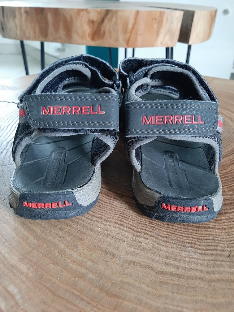 Skórzane sandały chłopięce dziecięce Merrel rozmiar 32