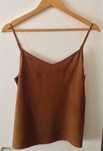 Top zara caramelo