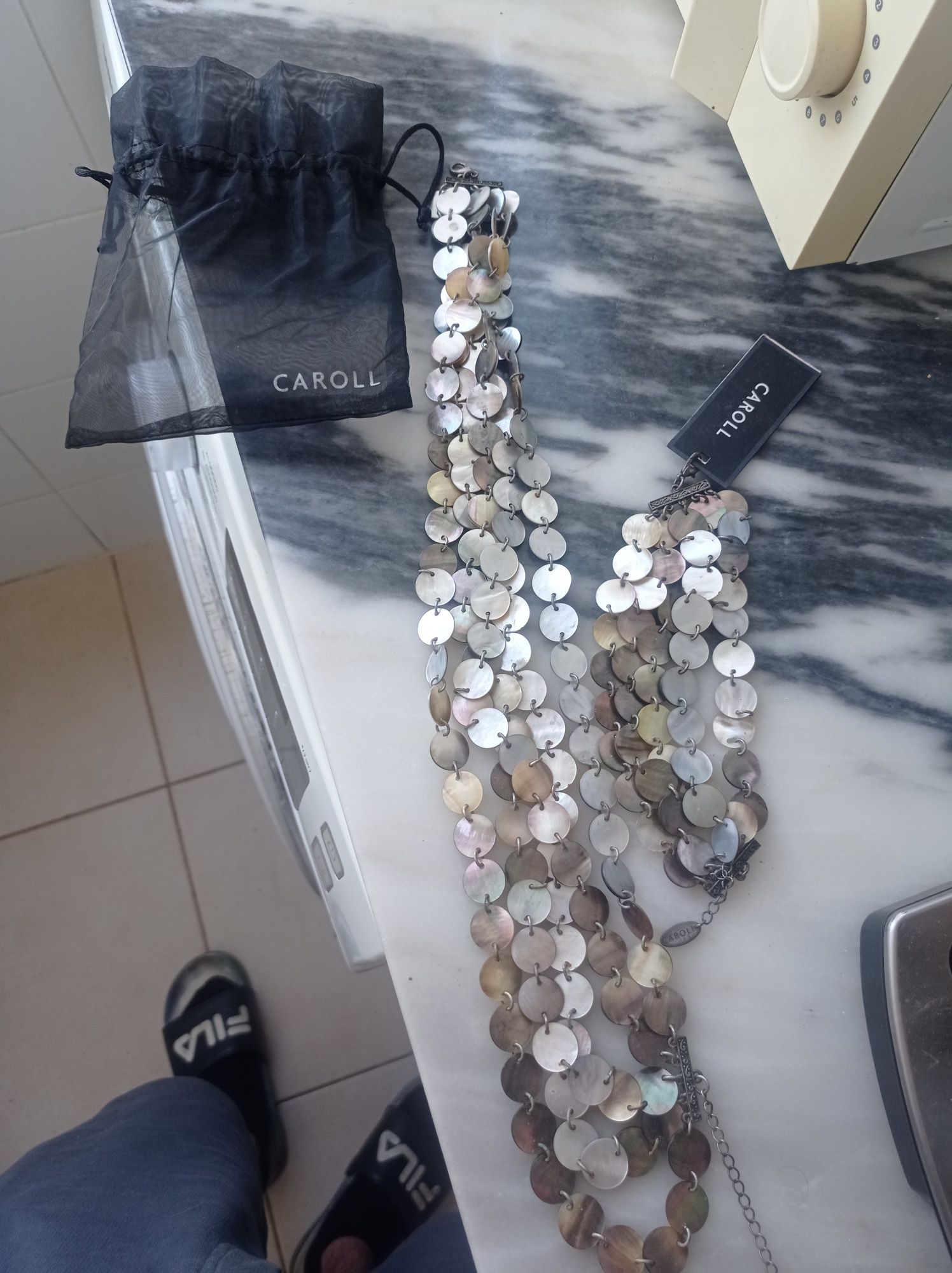 Conjunto colar e pulseira Carol