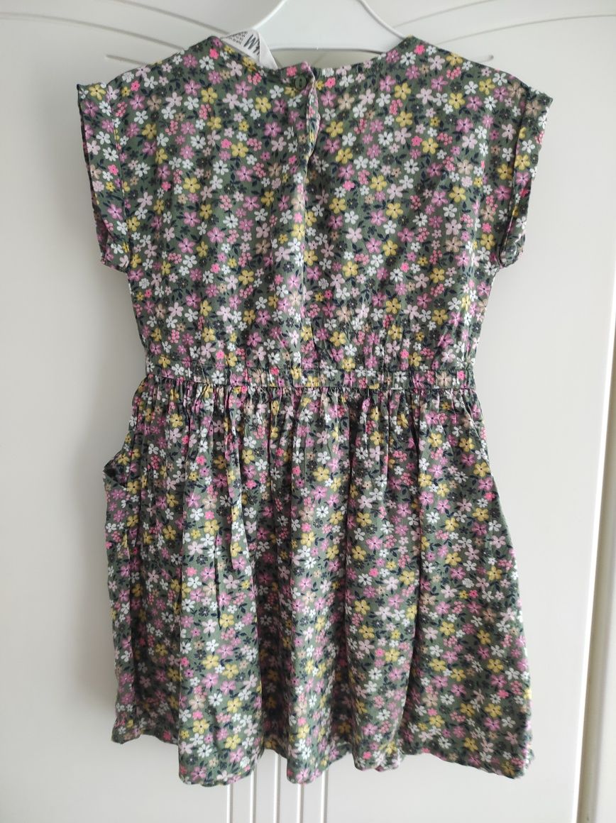 Sukienka dla dziewczynki H&M 92 kwiaty