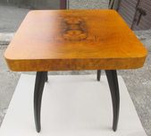Stolik kawowy Art Deco Halabala H-259 orzech 64x64