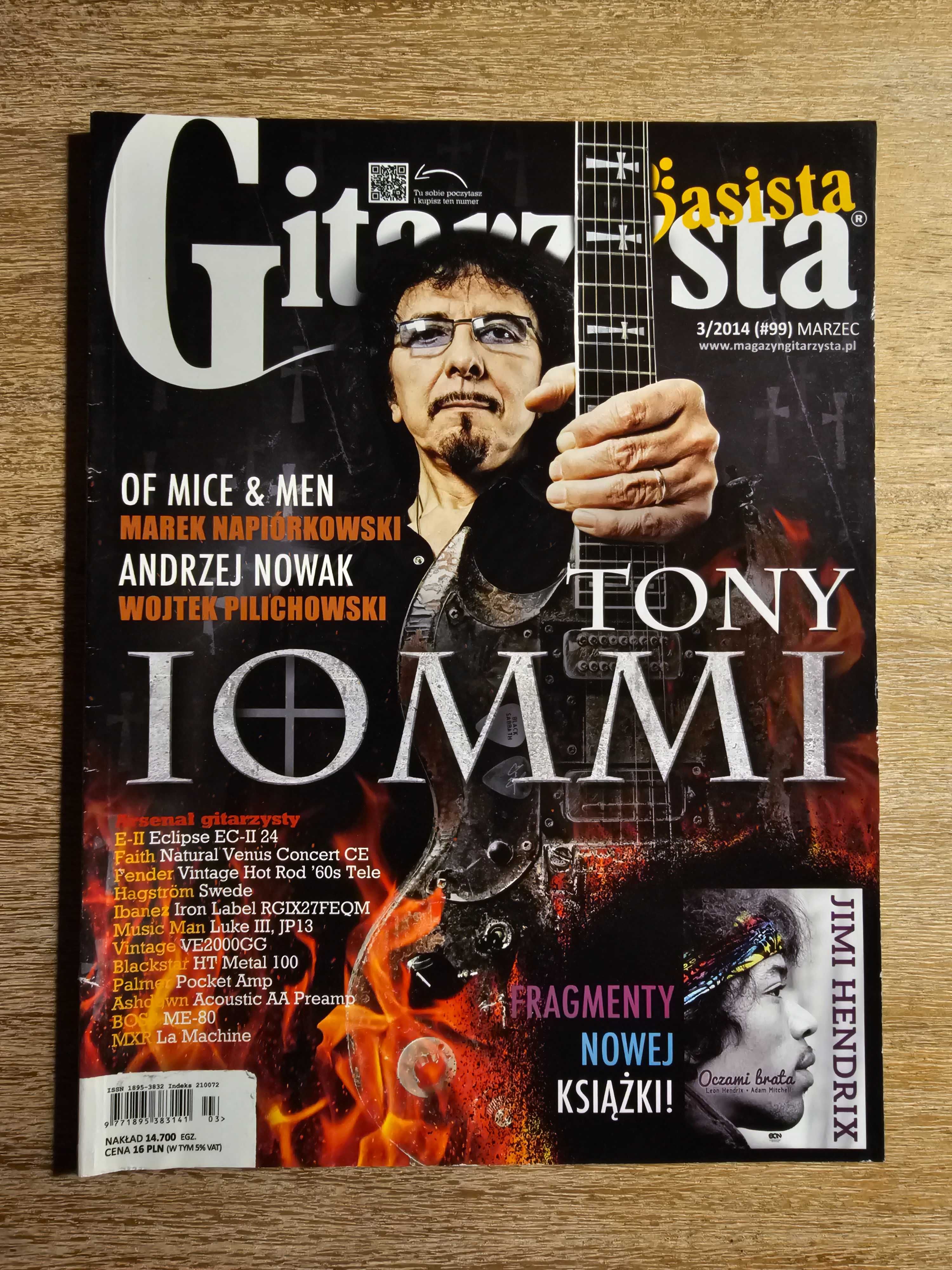 Gitarzysta #99 + Basista #42 3/2014 - Tony Iommi, Of Mice & Man