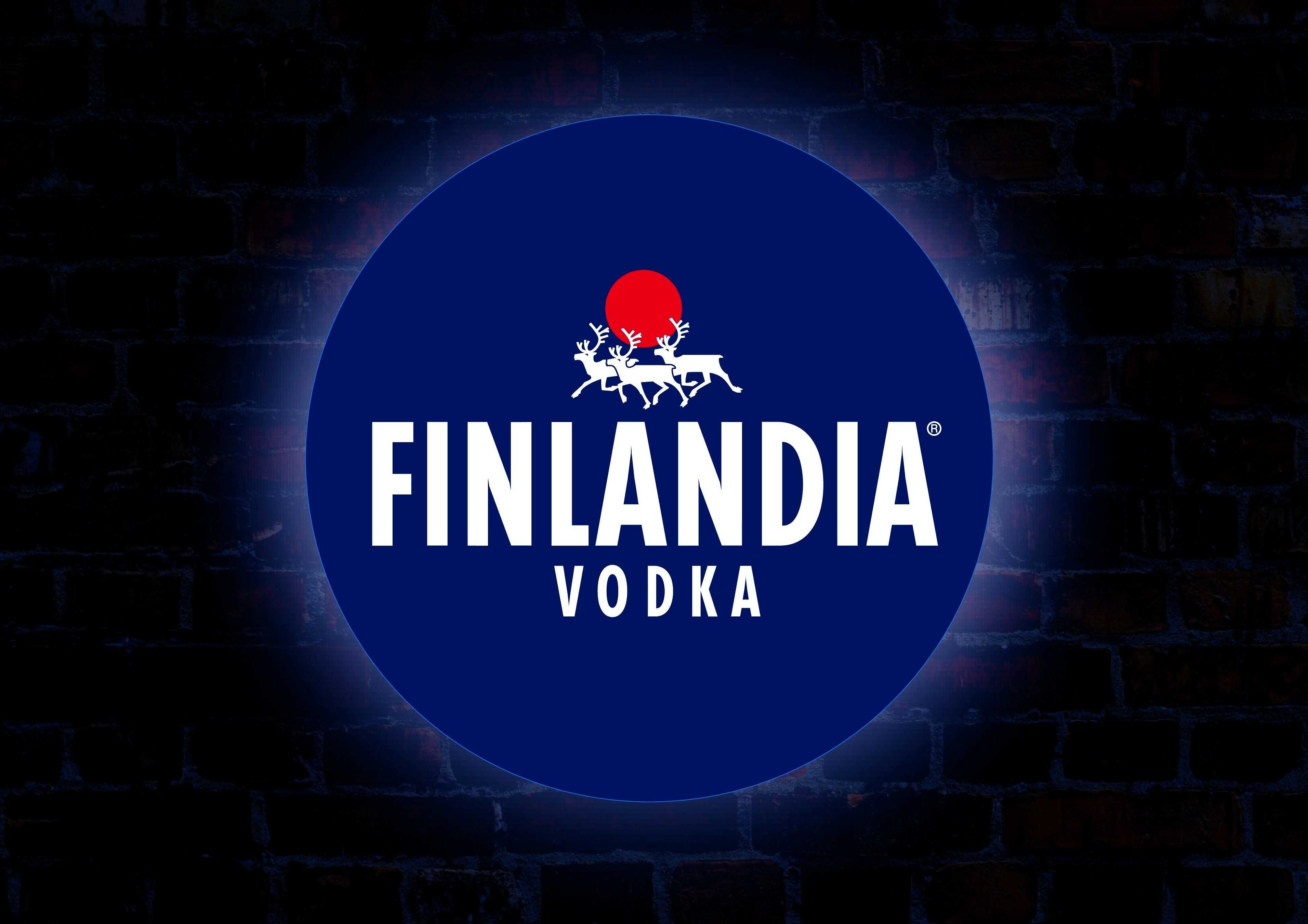 Neon LED do baru FINLANDIA, Logo 3D, Reklama świecąca, Baner, Semafor