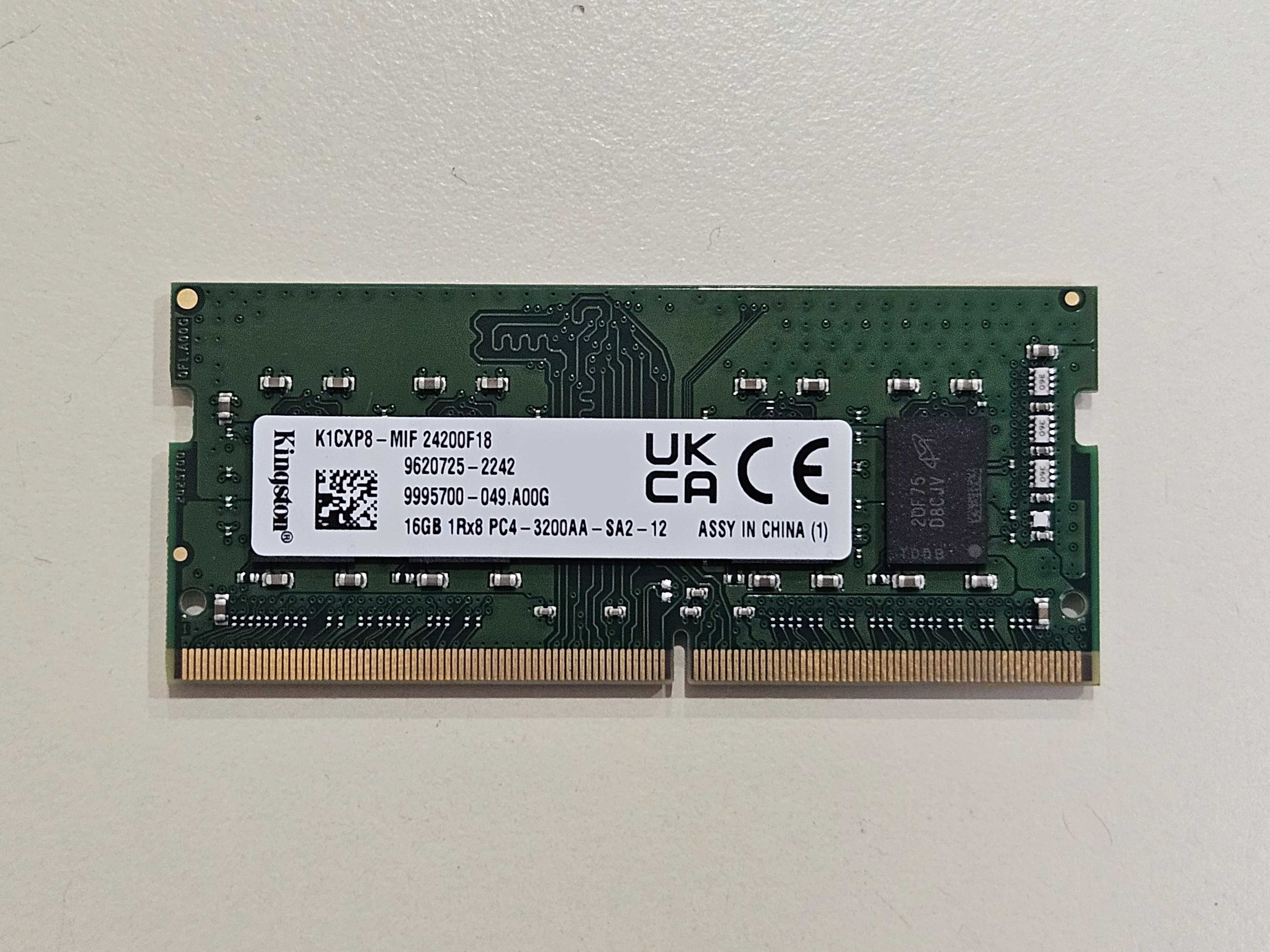 Пам'ять для ноутбуків DDR4 16Gb 3200 SO-DIMM SK hynix Samsung Micron