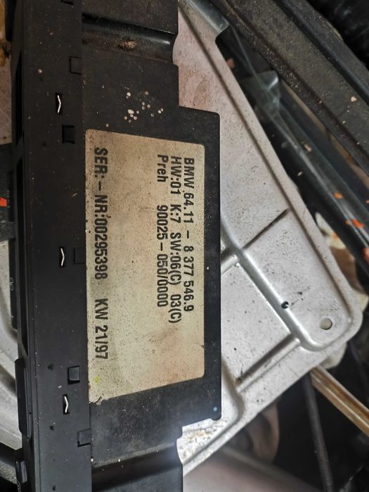 Óticas, centralina HVAC, mecanismo elevador vidros BMW 525 E39