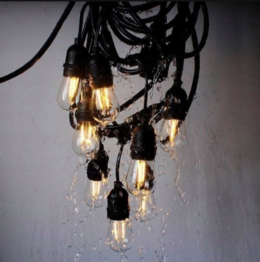 Girlanda ogrodowa Świetlna 5M 10x Żarówka LED E27 lampki