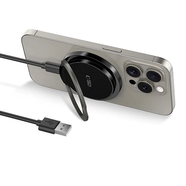 Ładowarka Tech-Protect QI15W-A33 indukcyjna z MagSafe i podstawką z ka