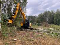 Koparka JCB JS 131 + Głowica ściankowa