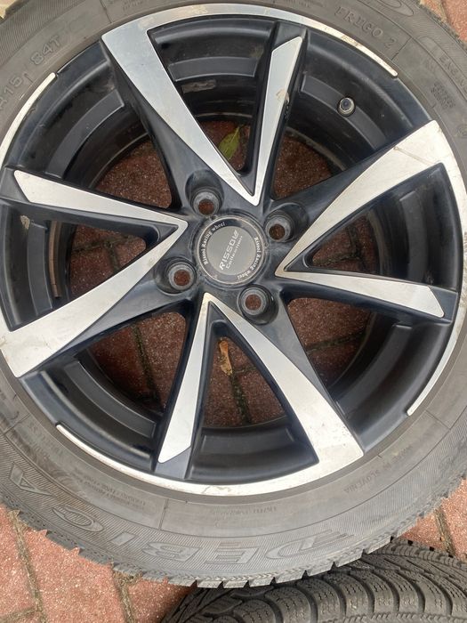4 aluminiowe felgi 15” + 3 opony ZIMOWE