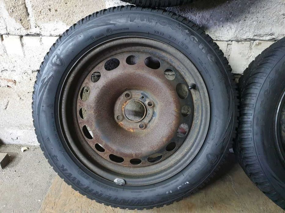 Felgi stal Koła C3 DS3 R16 4x108 opony zimowe 195/55R16 7,4mm 2021r