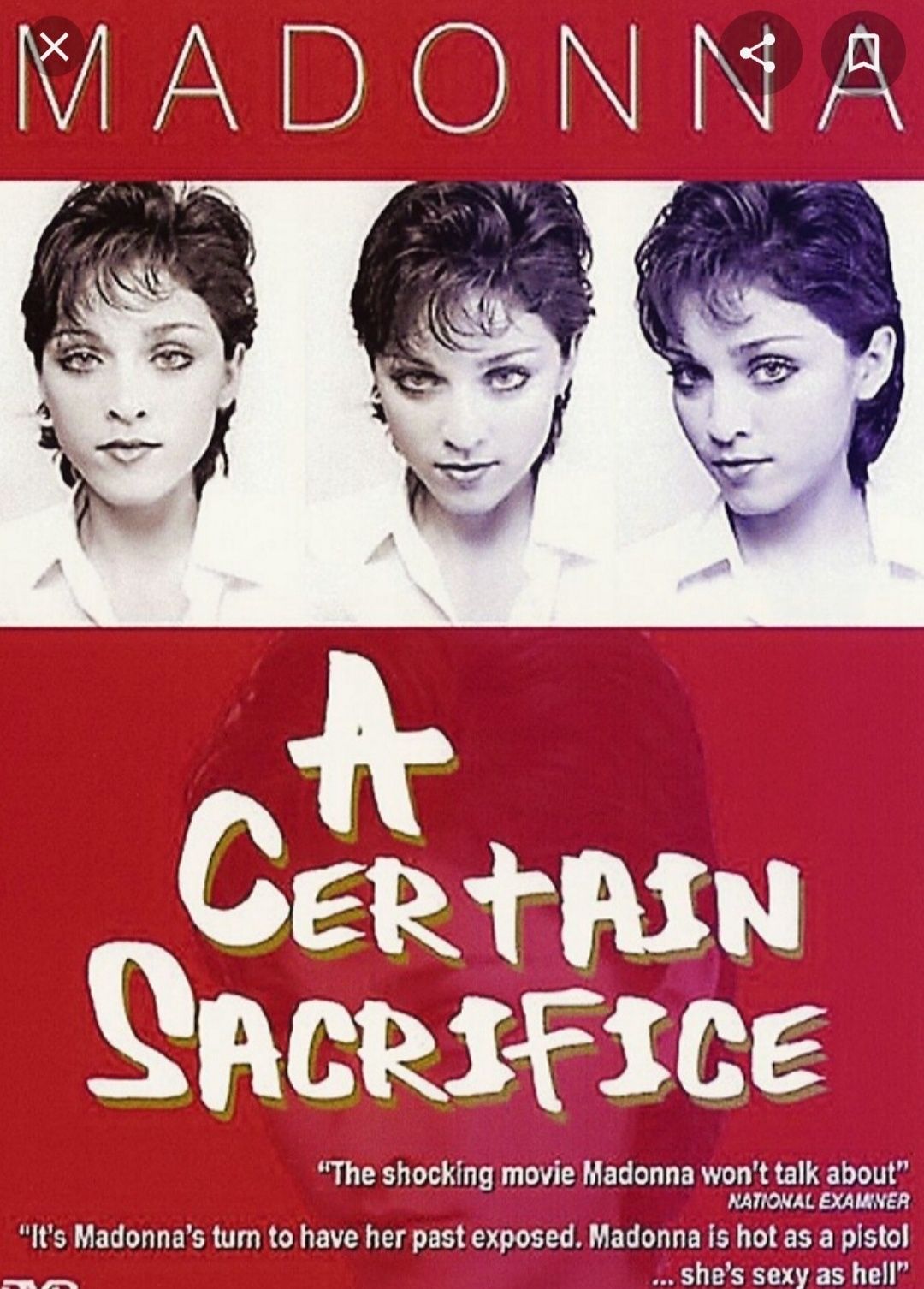 "A Certain Sacrifice" (VHS) 1979 Madonna film