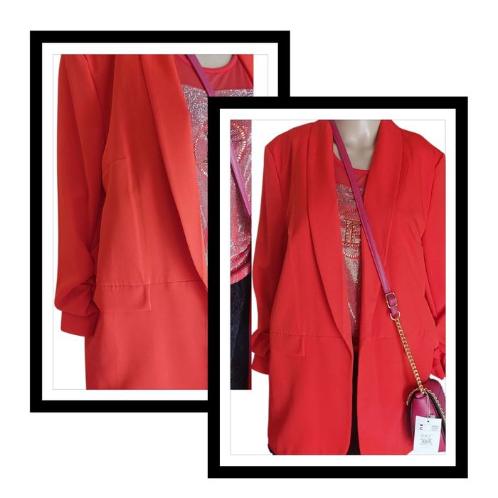 Żakiet damski czerwony