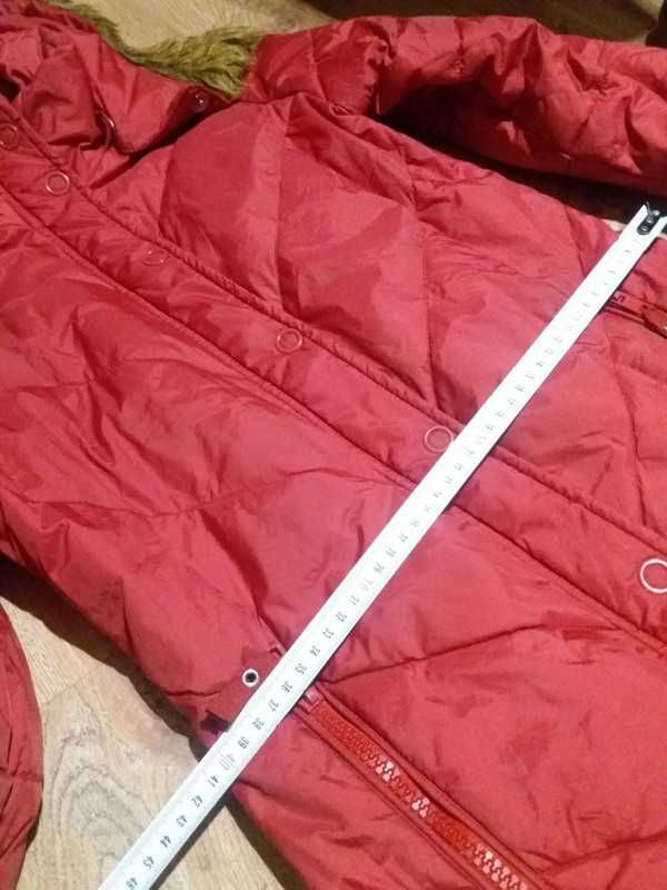 Płaszczyk zimowy czerwony S/176cm (313) ONLY