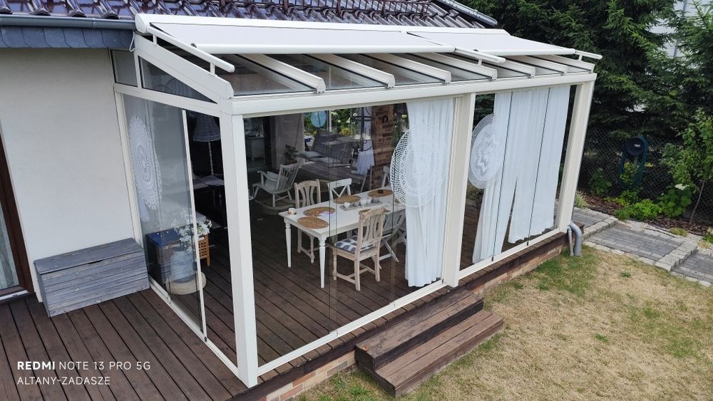 Ogród zimowy, letni, zmień swoje zadaszenie w zabudowany taras