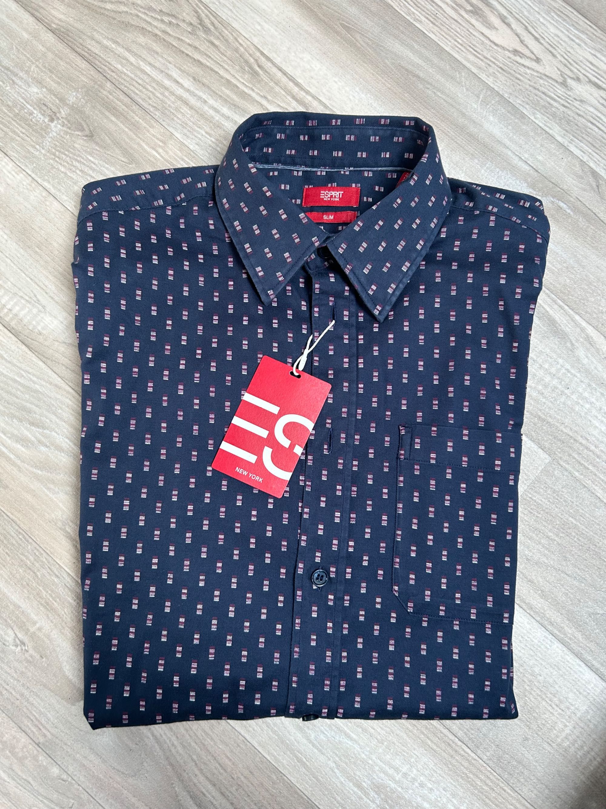 Koszula Esprit wzorek slim M/L