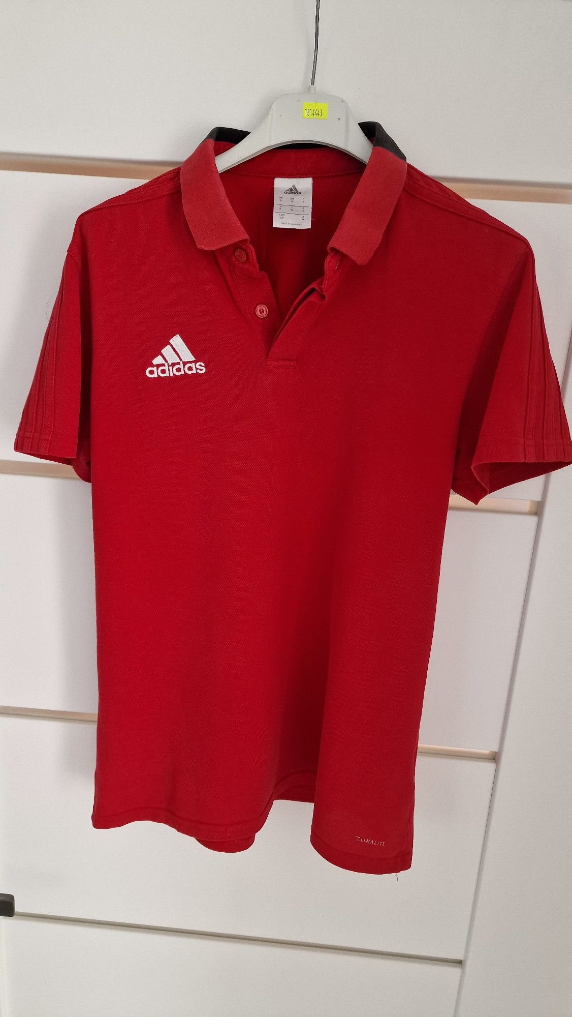 Czerwone Polo adidas