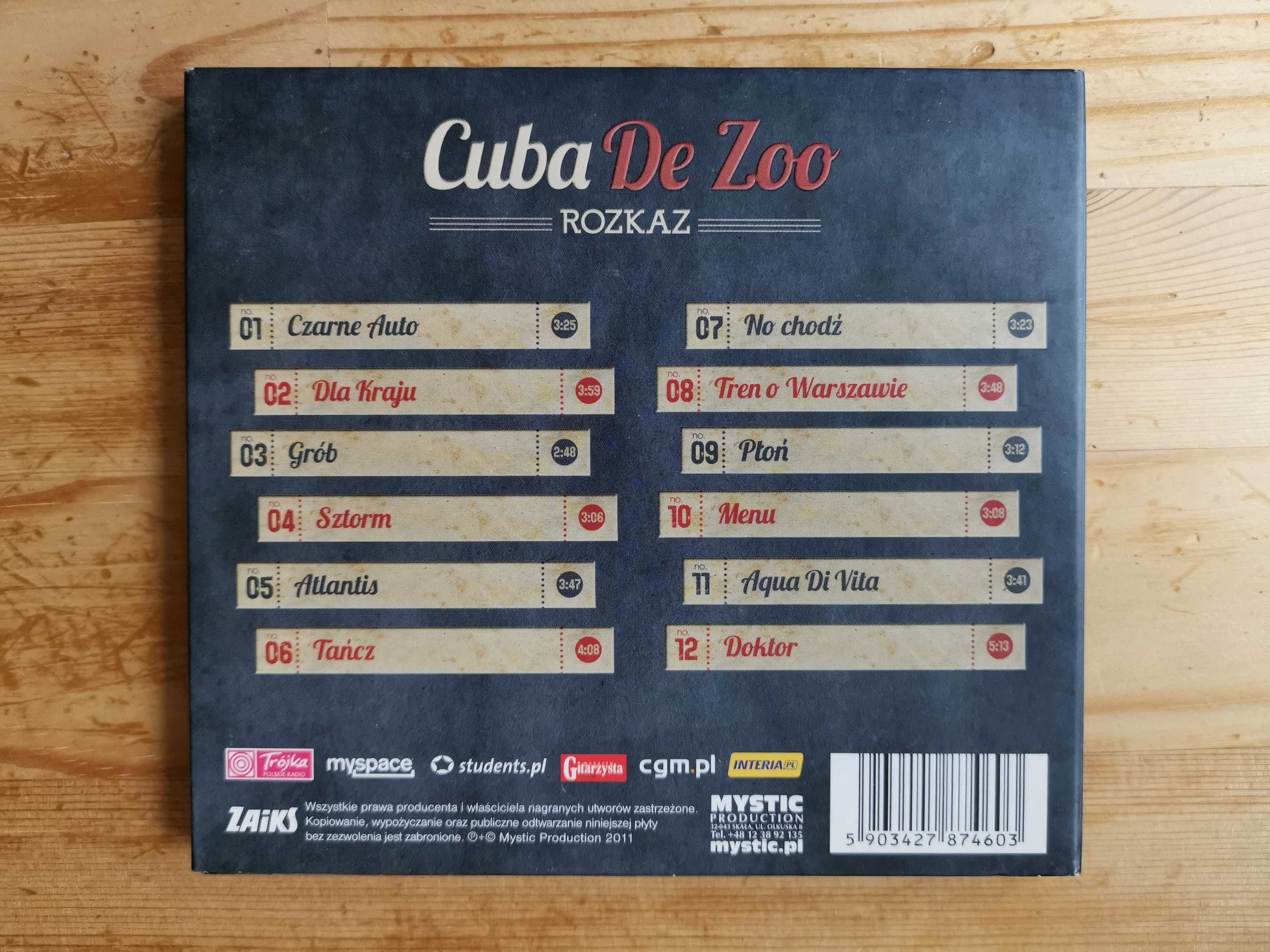 Płyta CD - Cuba de zoo " Rozkaz "