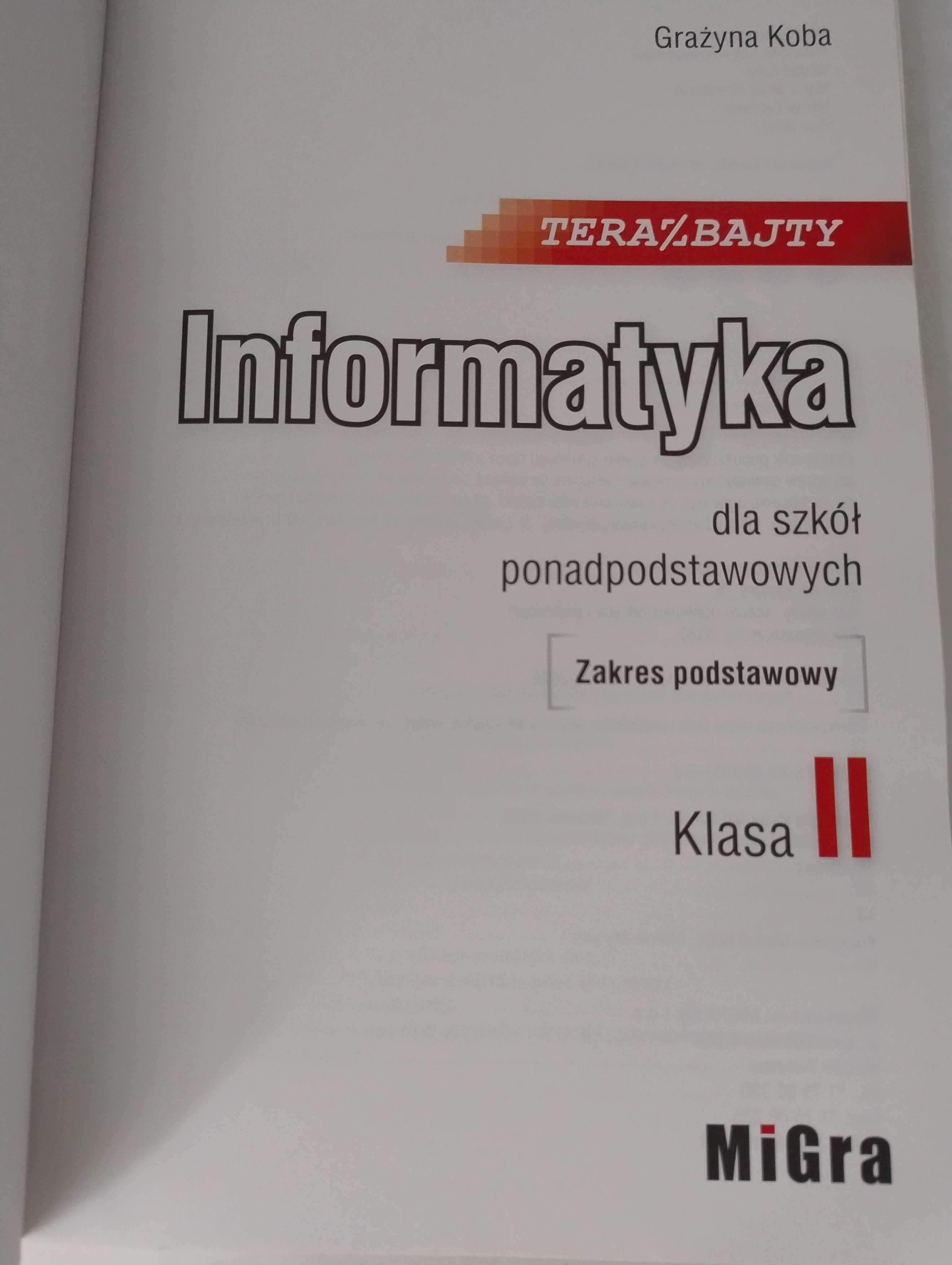 Informatyka dla szkół ponadpodstawowych klasa 2