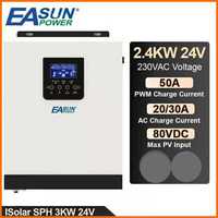 Гібридний інвертор Easun Power 3KVA 2400W 24V / ОЛХ +/ Наложка