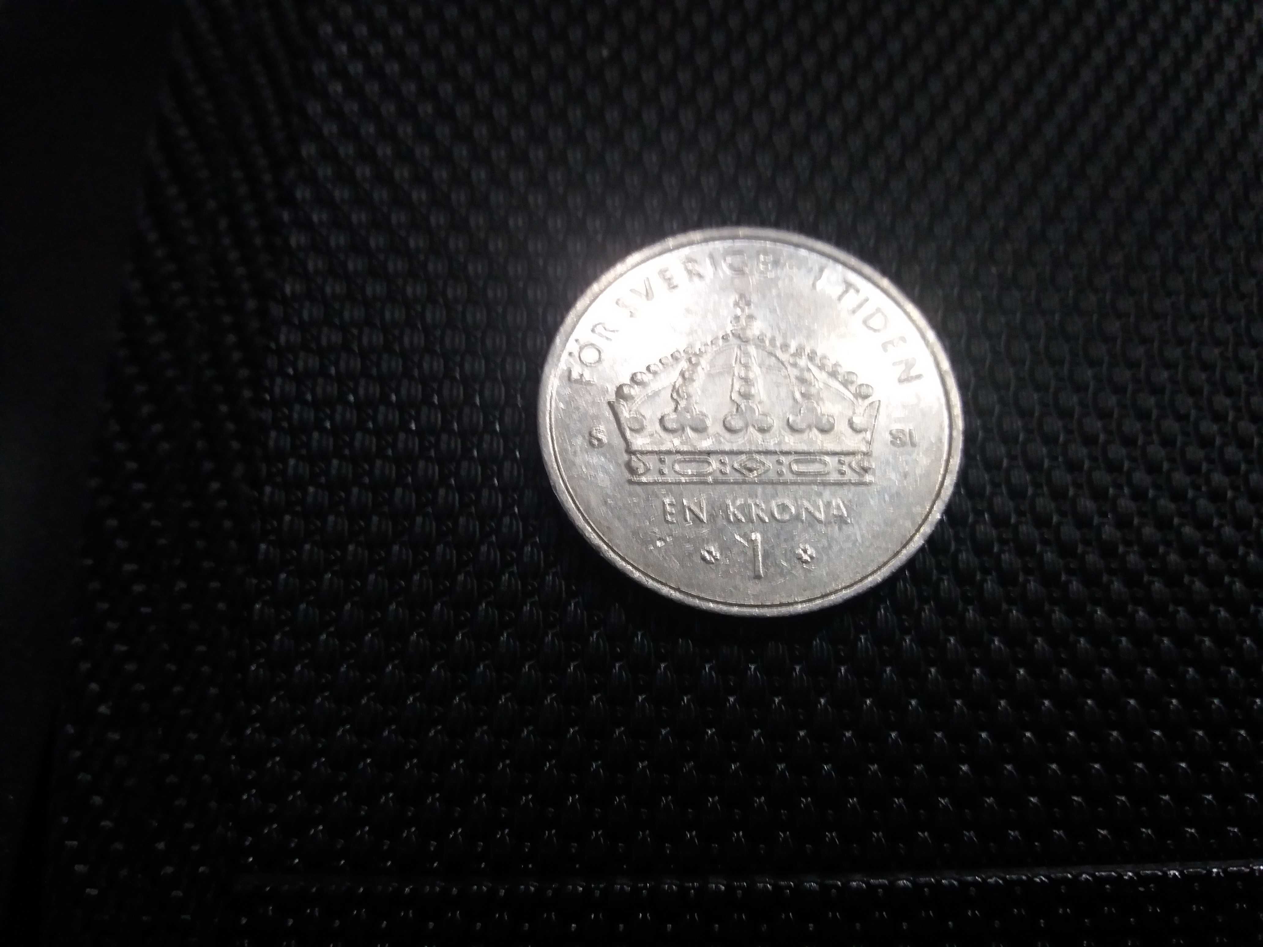 Moneta-Szwecja 1 en krona korona 2008-Duża KORONA