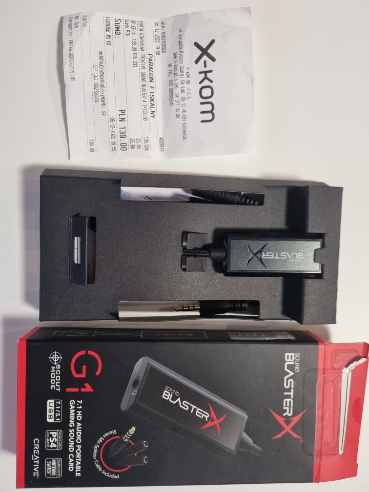 Karta dźwiękowa Sound Blaster x G1 USB