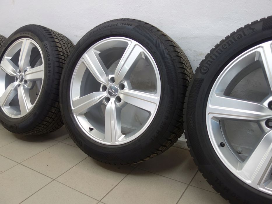 5x112 255/50R20 Koła zimowe Audi Q8 Q7 Continental jak nowe 4x8m