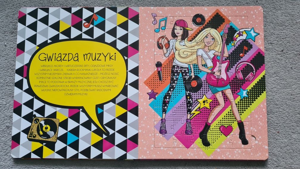 Barbie Wielkie Układanie Puzzle