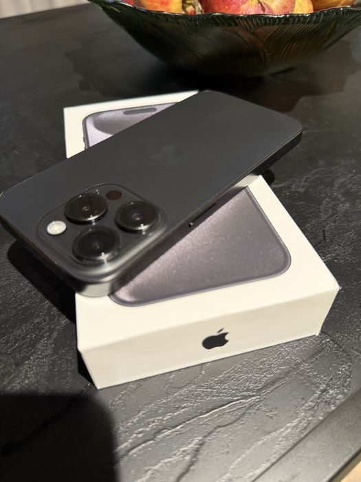 iPhone 15 Pro 128GB Black Titanium uzywany bdb 89% Wrocław