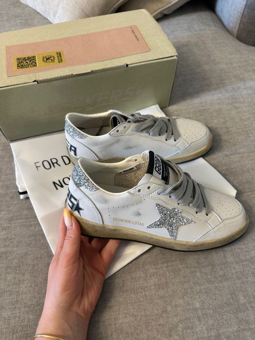 Кеди Golden Goose голден гус із срібною зіркою 37-37.5 р.