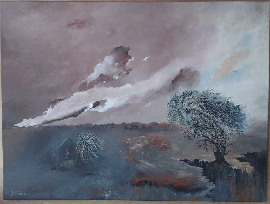 Moje obrazy akrylem malowane.