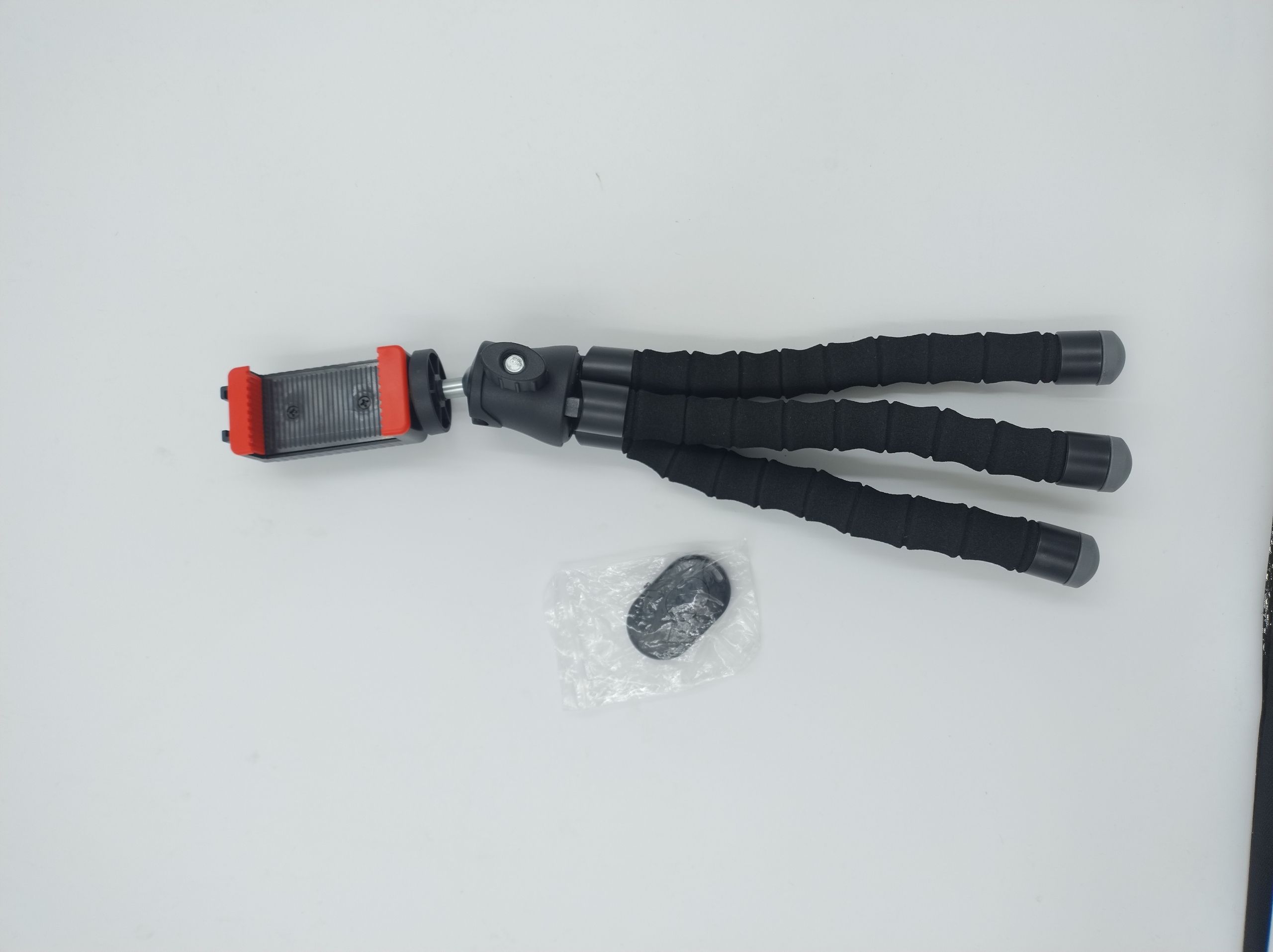 tripod statyw do telefonu z uchwytem czarny z pilotem na bluetooth