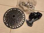 SRAM GX Eagle 12 Lunar przerzutka kaseta 10-52 łańcuch ok. 45 km