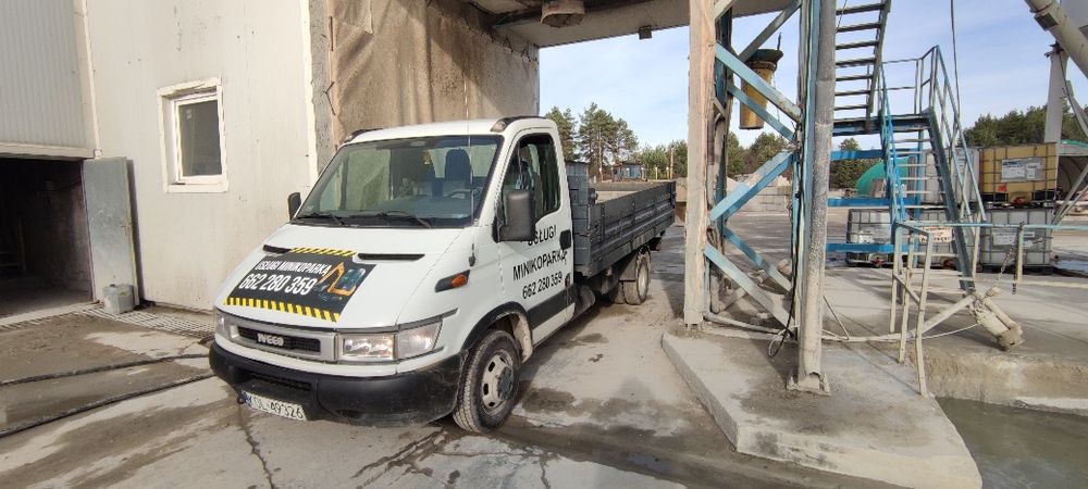 Transport wywrotka do 3.5t usługi minikoparka