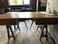 Drewniane biurko loft / vintage
