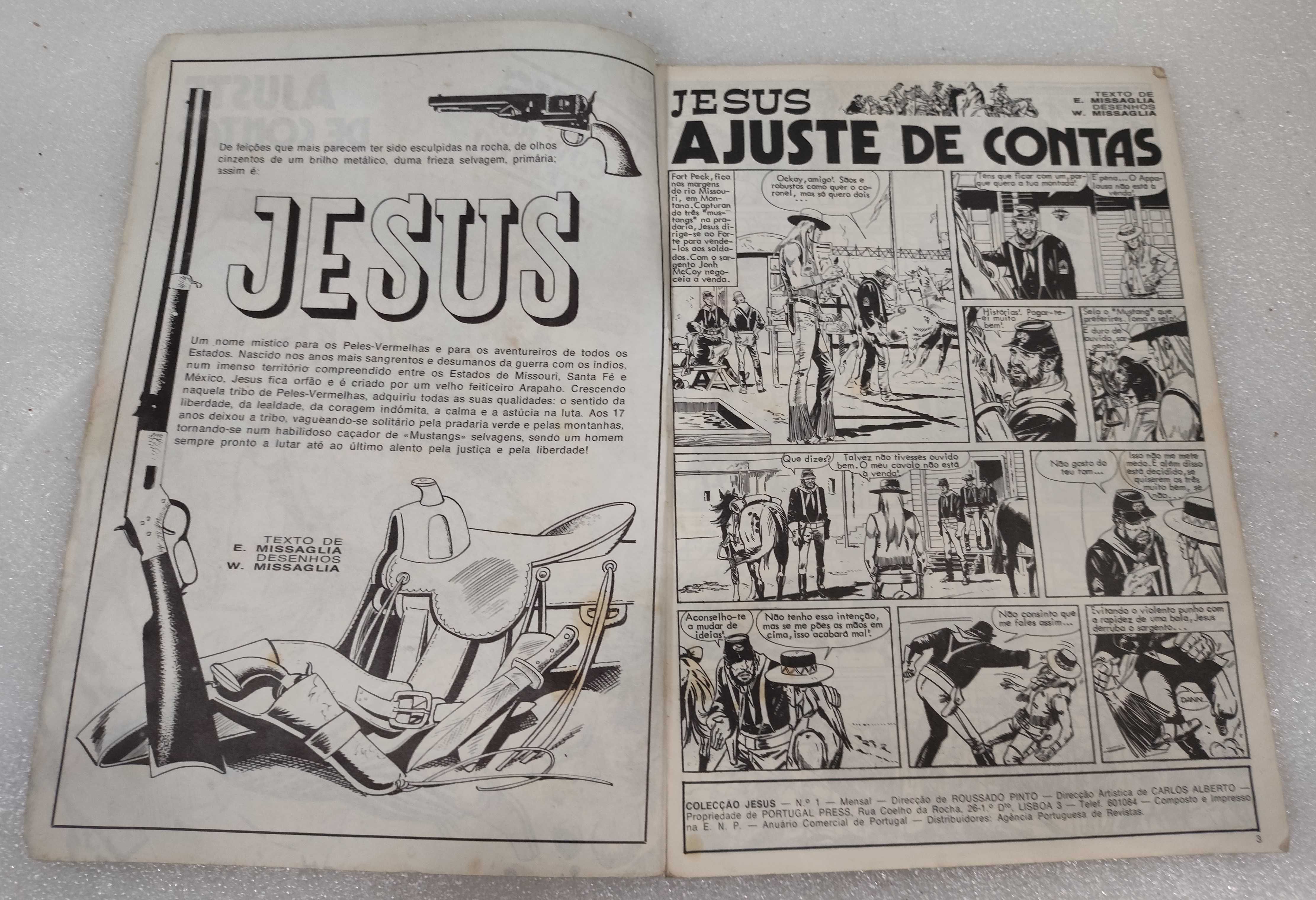 Raro Banda desenhada Jesus, O Cowboy Destemido , nº 1
