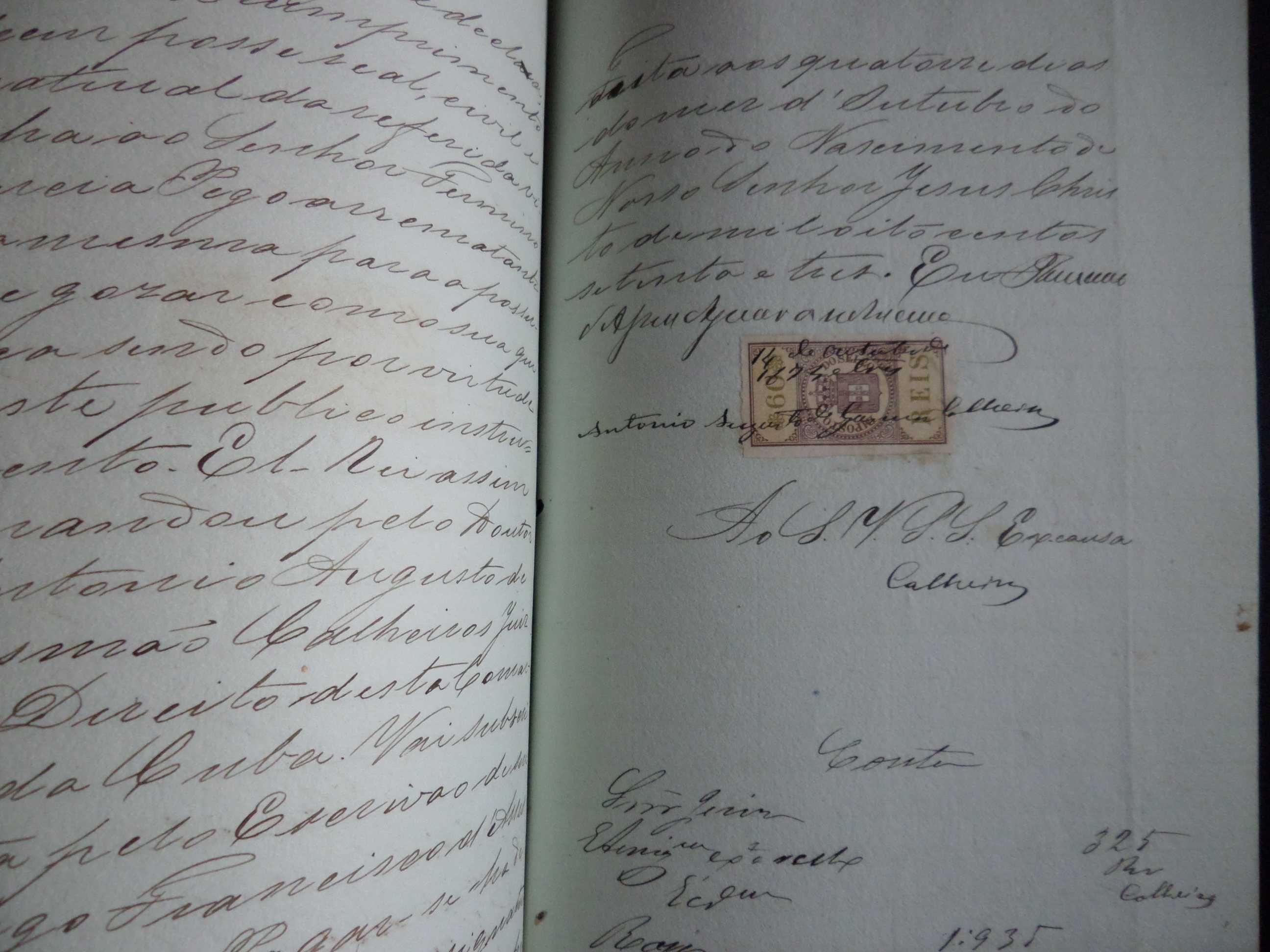 Documento Selado :  Carta de Sentença , Ano  1874