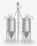 Silos Paszowy, Silosy paszowe 10T 100 Ton zbiornik na paszę 60Ton