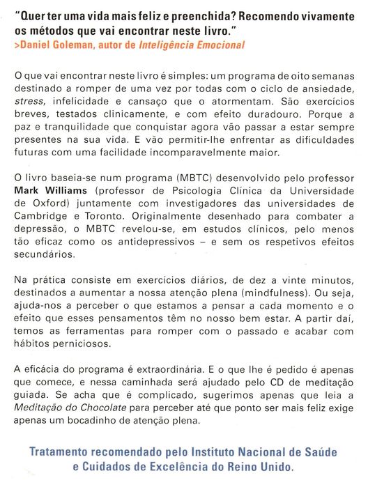 Mindfulness Atenção Plena de Mark Williams c/Oferta CD [Portes Grátis]