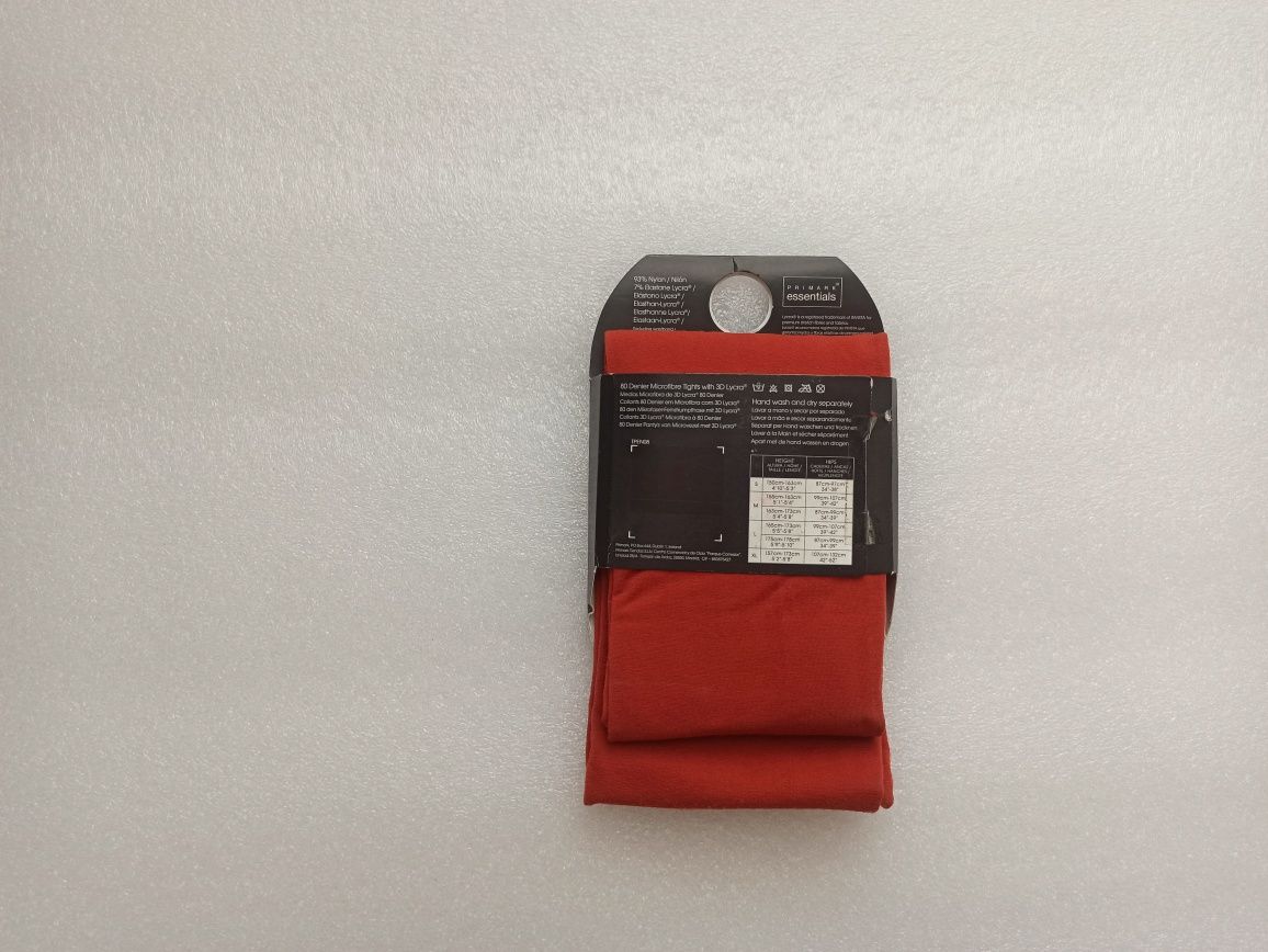 Rajstopy Orange, rajtuzy pomarańczowe Primark - S-den 80