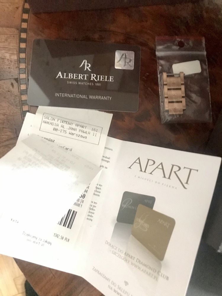 Zegarek damski Apart Albert Riele Gala złoty Stal nierdzewna