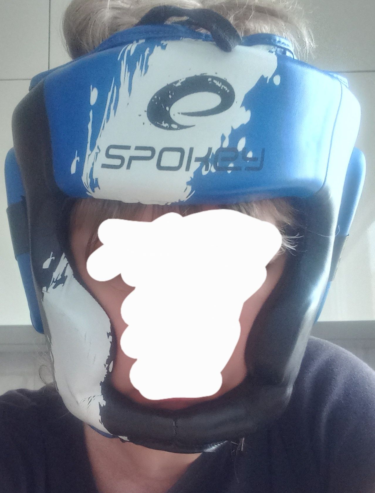 Kask bokserski SPOKEY Kabuto Niebieski (rozmiar S/M