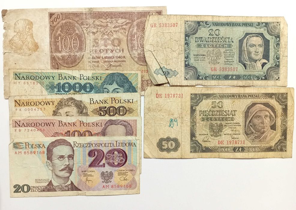 Banknoty Zestaw Nr. 75