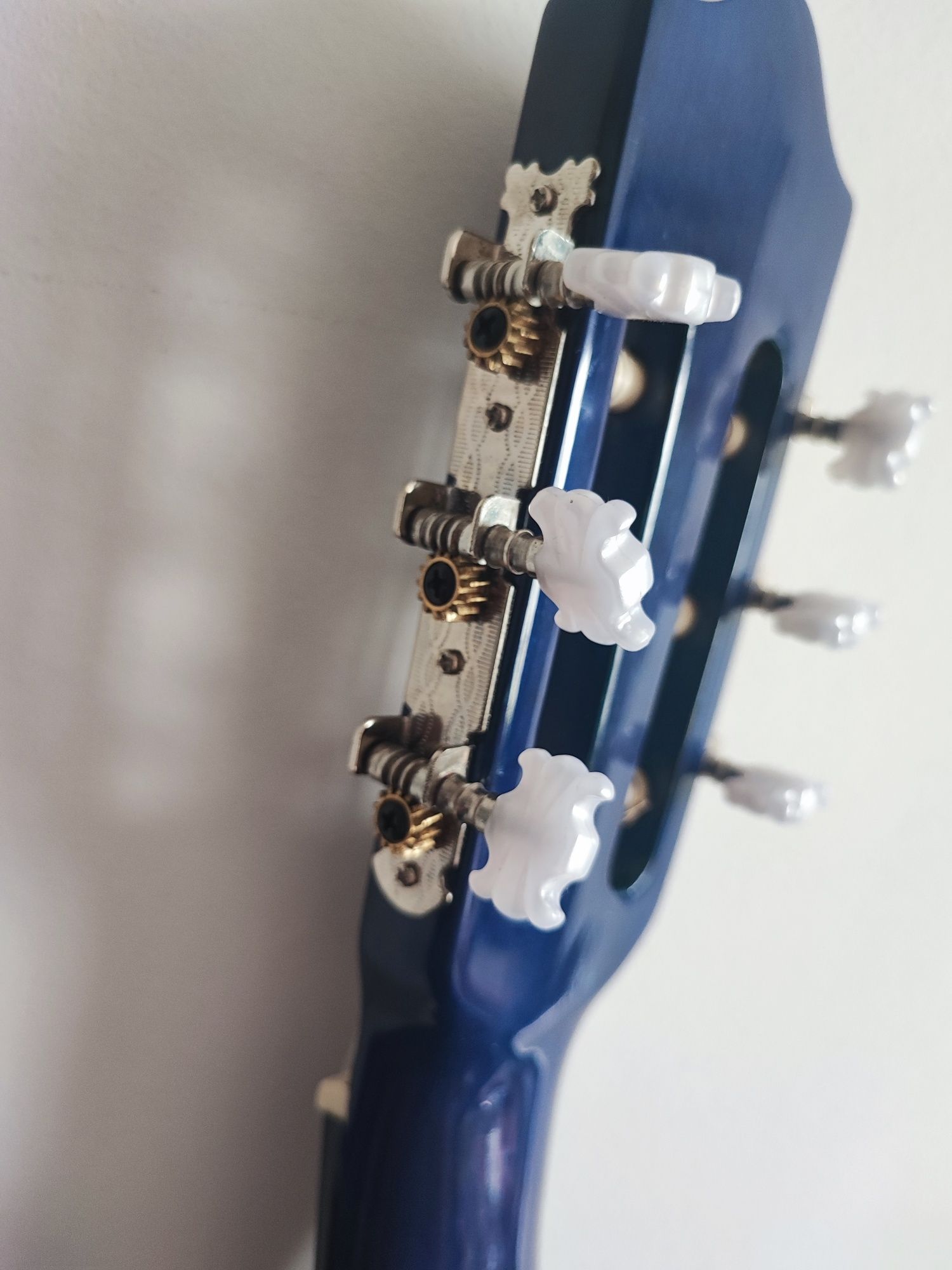 Gitara klasyczna niebieska hand made