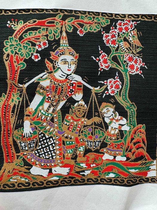 Сувенір з Таіланду панно тканевое картина тайский декор