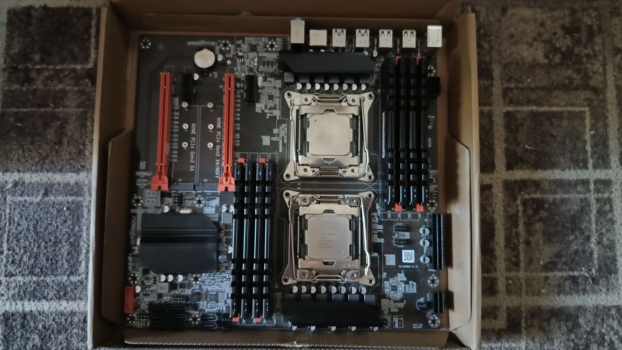 28/56 ядер, 64gb ddr4, 2680v4(2шт),комплект atermiter X99 dual