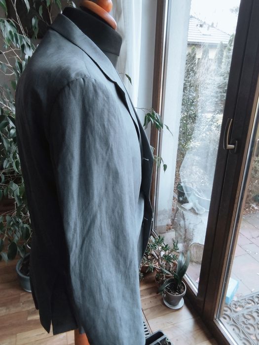 Marynarka jedwab i len Zegna